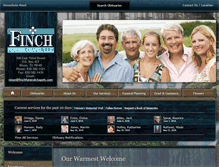 Tablet Screenshot of finchfuneralchapels.com